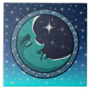 Buscar cara de luna azulejos Noche