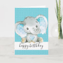Buscar elefante azul tarjetas Niño
