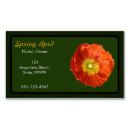 Buscar amapola tarjetas de visita Naranja