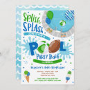 Buscar equipo de fútbol invitaciones Fiesta de piscina