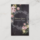 Buscar flores vintage tarjetas de visita Clientes