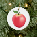 Buscar manzana roja adornos Alimento