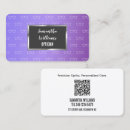 Buscar gafas tarjetas de visita Espectáculos
