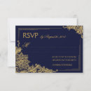 Buscar navy and gold wedding invitaciones Elegante
