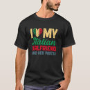 Buscar amo a mi novio italiano camisetas Italiana