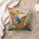 Buscar mariposa colorida cojines Para ella