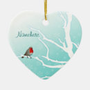 Buscar petirrojos adornos Ornamento