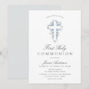 Buscar primera comunión floral invitaciones Acuarela