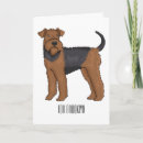 Buscar terrateniente tarjetas Airedale terrier