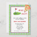 Buscar minigolf invitaciones Adorable
