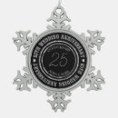 Buscar aniversario de plata adornos Negro