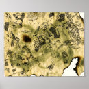 Buscar mapa del tesoro posters Viejo