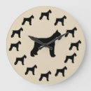 Buscar schnauzer relojes de pared Divertido