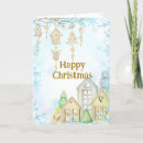 Buscar pueblo tarjetas de navidad Copos de nieve