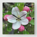 Buscar gotas lluvia de relojes de pared Flor