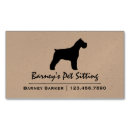 Buscar schnauzer tarjetas de visita Perro