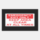 Buscar emergencia pegatinas Salida