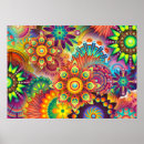 Buscar psicodélico arte De pared vibrante