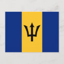 Buscar bandera de barbados postales Azul