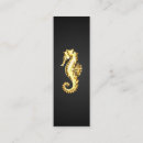 Buscar caballos mar de tarjetas de visita Negro