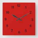 Buscar color negro sólido relojes de pared Simple