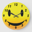 Buscar cara sonriente amarilla relojes de pared Feliz