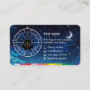 Buscar muestra la astrología de tarjetas de visita Horóscopo