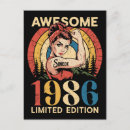 Buscar hecho en 1986 tarjetas Vintage