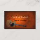 Buscar guitar tarjetas de visita Música