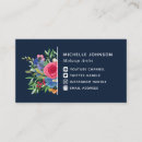 Buscar flor roja tarjetas de visita Para ella