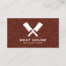 Buscar carnicería tarjetas de visita Carne