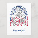 Buscar águila americana postales Blanco rojo y azul