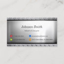 Buscar diseñador industrial tarjetas de visita Metalizado
