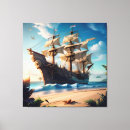 Buscar barcos piratas lienzos Tropical