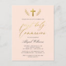 Buscar 1ra comunión invitaciones Se ruboriza el rosa