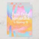 Buscar fiesta de pintura invitaciones Colorido