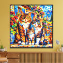 Buscar gatos coloridos lienzos Moderno