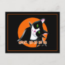 Buscar colmillos postales Gato de halloween