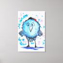 Buscar pájaros lindos lienzos Azul
