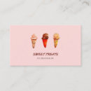 Buscar postre tarjetas de visita Helado