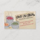 Buscar cocido tarjetas de visita Cocinero