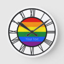 Buscar bandera del orgullo gay relojes de pared Igualdad