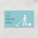 Buscar limpieza la alfombra de tarjetas de visita Ama de casa