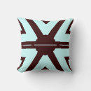 Buscar turquesa y marrón cojines Chocolate