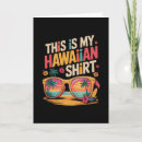 Buscar camisa hawaiana tarjetas Vacaciones