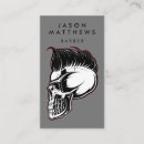 Buscar calavera tarjetas de visita Peluquería