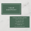 Buscar verde tarjetas de visita Negocio