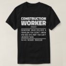 Buscar trabajador de construcción camisetas Artesano