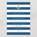 Buscar rayas azules y blancas invitaciones Elegante