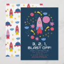 Buscar del cohete invitaciones de cumpleaños Chico